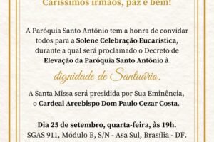 De Paróquia à Santuário (Convite)